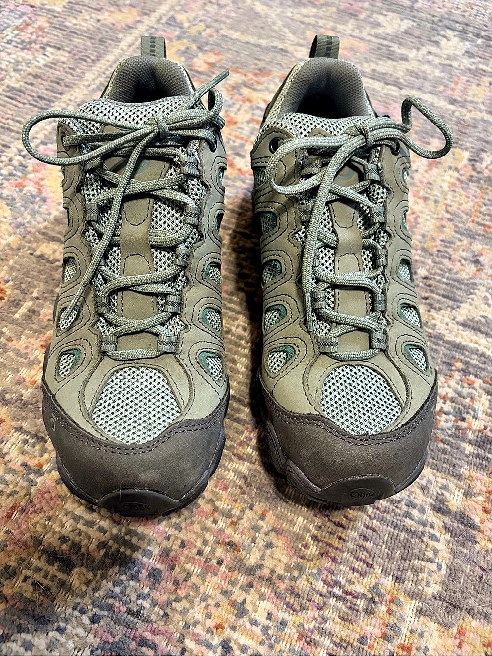 Oboz Sawtooth II Low BDry Athletic Shoes Green & Gray US 8.5